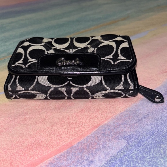 Coach Ashley Signature Sateen Compact Clutch - Picture 8 of 8